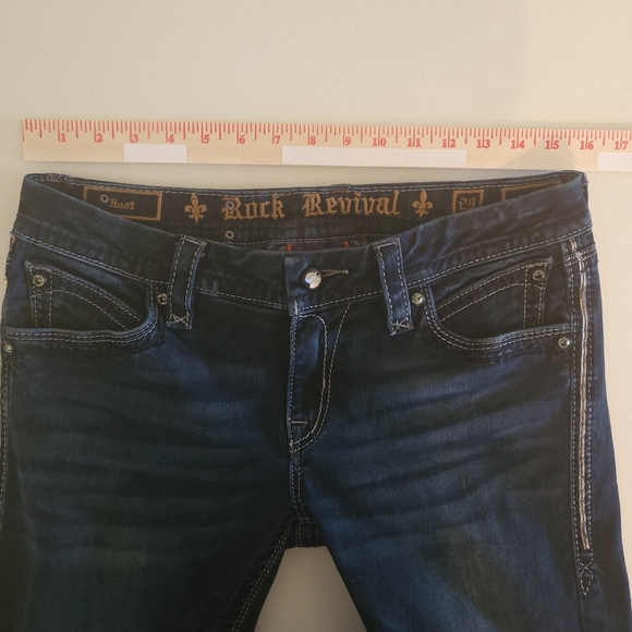 Rock Revival Leah Boot Jeans Size 29 - Picture 12 of 13